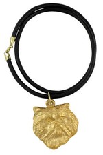 Persian Cat - Necklace With Cat, Gilded Pendant for Cat Lovers, Ein