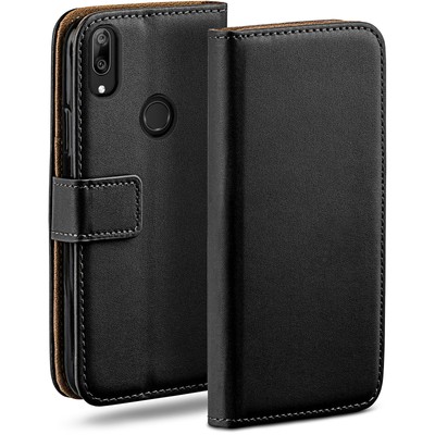 Hülle für Huawei Y7 / Y7 Prime 2019 Schutzhülle Book Case Flip Etui Handy Tasche