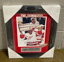 Dominik Hasek Signed Framed Detroit Red Wings 2008 Cup 8x10 Photo JSA COA
