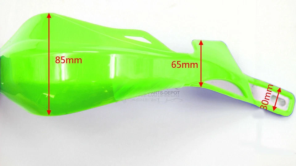 Protectores de manos verdes 4 Kawasaki KLX140 KLX140L KLX150 KLX250 KLX450R KLR650 Foto 3 de 4