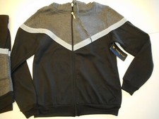 Sweat Suits Jr Boys Athletic Clothes Black Gray Sweat Pants Shirts 2 Pc S, M