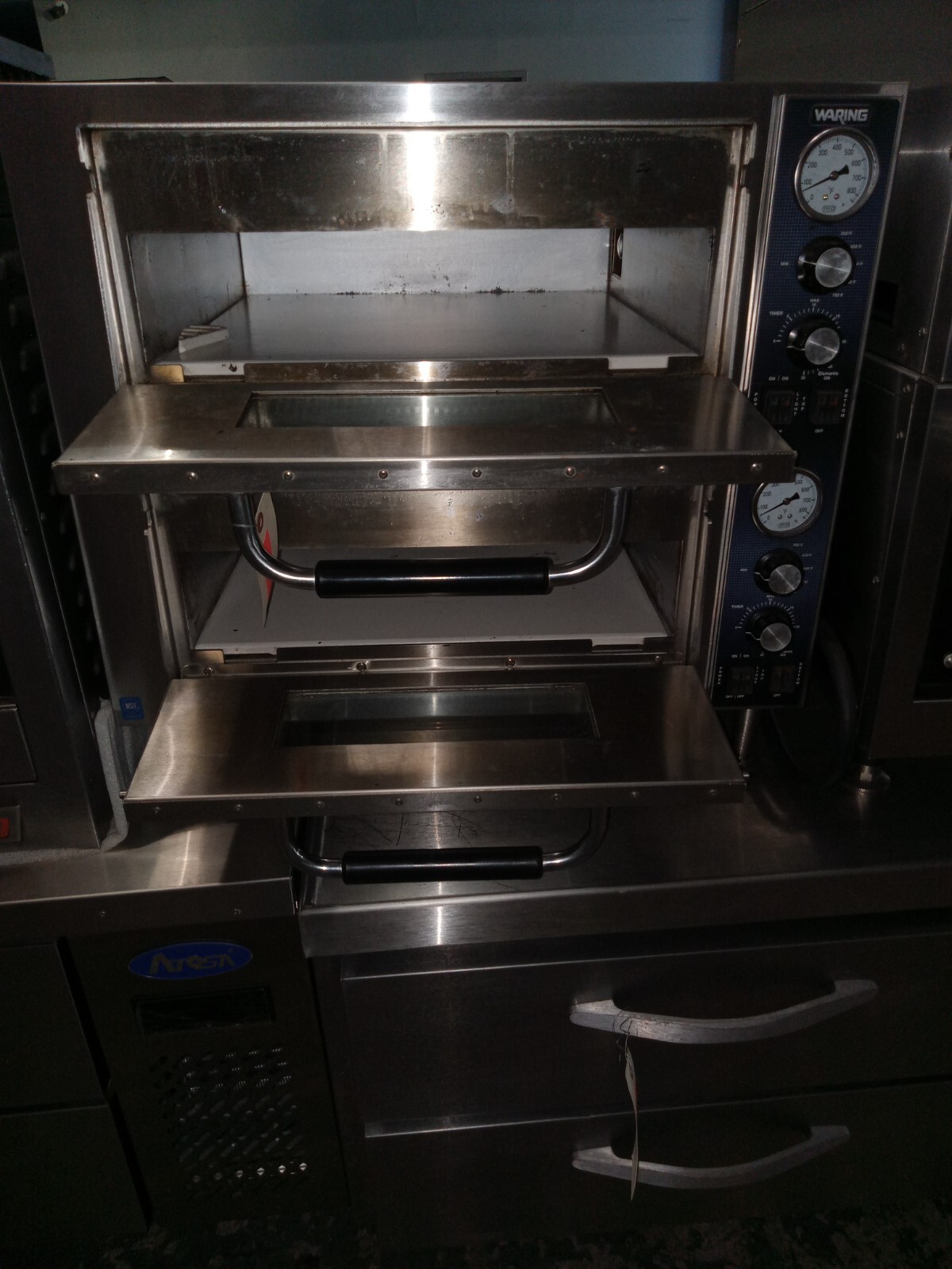 Waring WPO750 Countertop Double Deck Pizza Oven eBay