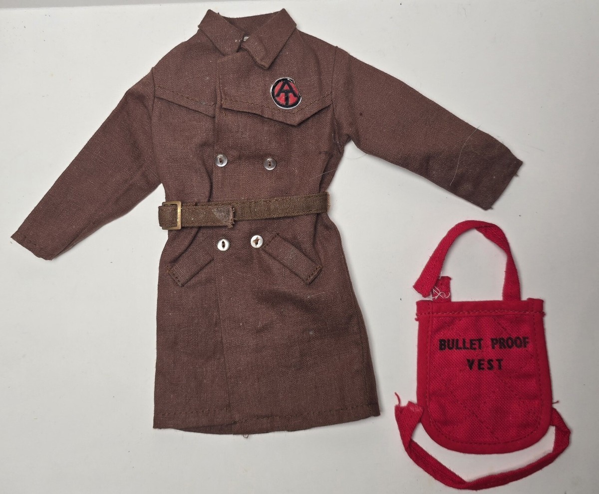 Vintage GI Joe Adventure Team Secret Agent Trench Coat & Bullet