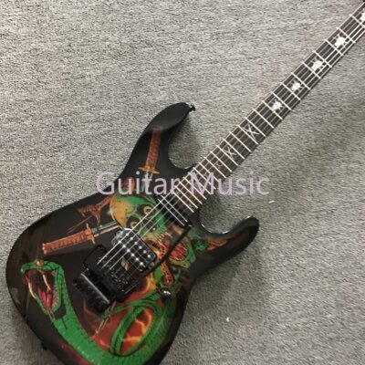 Custom Skulls&Snakes ST Electric Guitar FR Bridge Rosewood Fretboard 24F