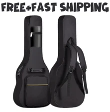 Acoustic Guitar Hard Case Fits Most Standard Electric Acoustic Guitars Hardshell