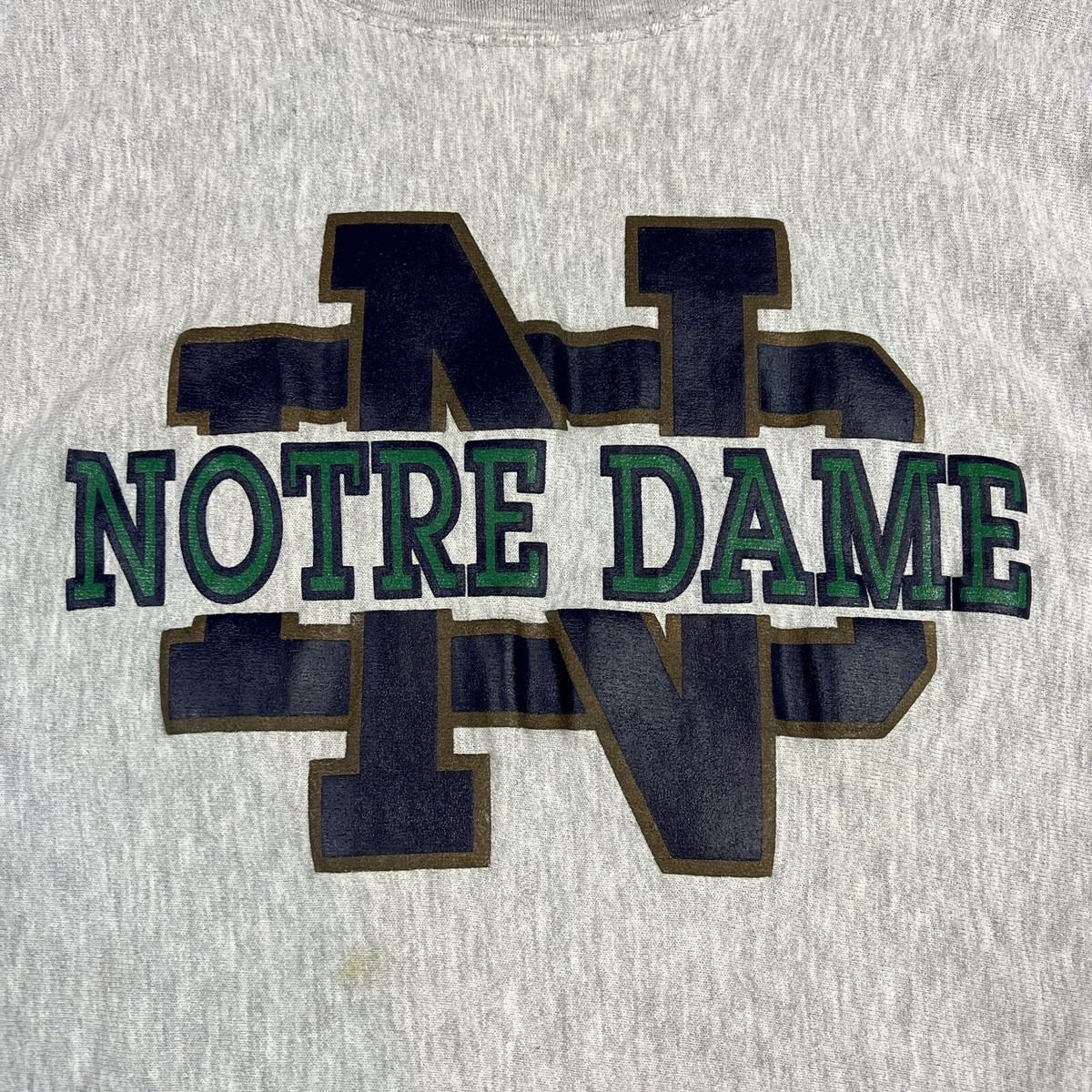Vintage 90's Champion Reverse Weave Sweatshirt Notre Dame