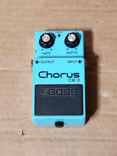 Vintage Boss CE-2 Chorus Guitar Effect Pedal Green Label WORKS