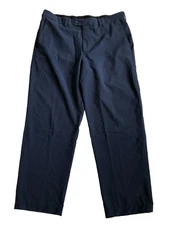 Croft & Barrow True Comfort 36x29 Navy Classic Fit Flex Waist Dress Pants Men's