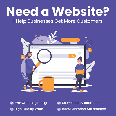 Customized  Ecommerce & Business Website Shopify, WordPress, Wix, Squarespace