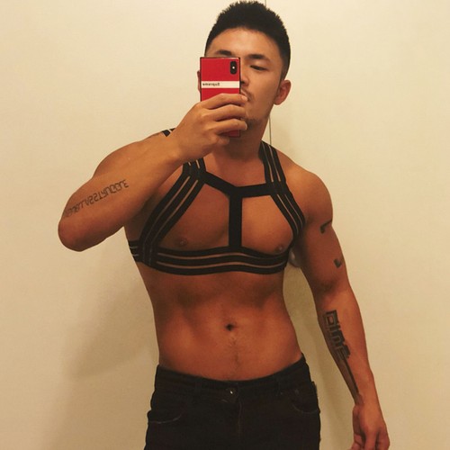 Fancy Men's Restrain Chest Harness Elastic Body Sexy Club Wear Costume Hot B770 - Picture 6 of 15
