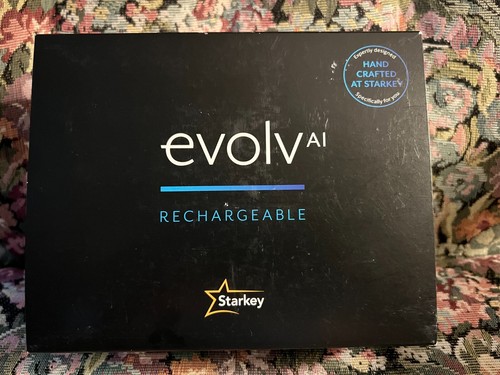 Brand New ~ Starkey Evolv AI 2400 Rechargeable ITC HEARING AIDS ~ Case & Charger - Picture 2 of 18