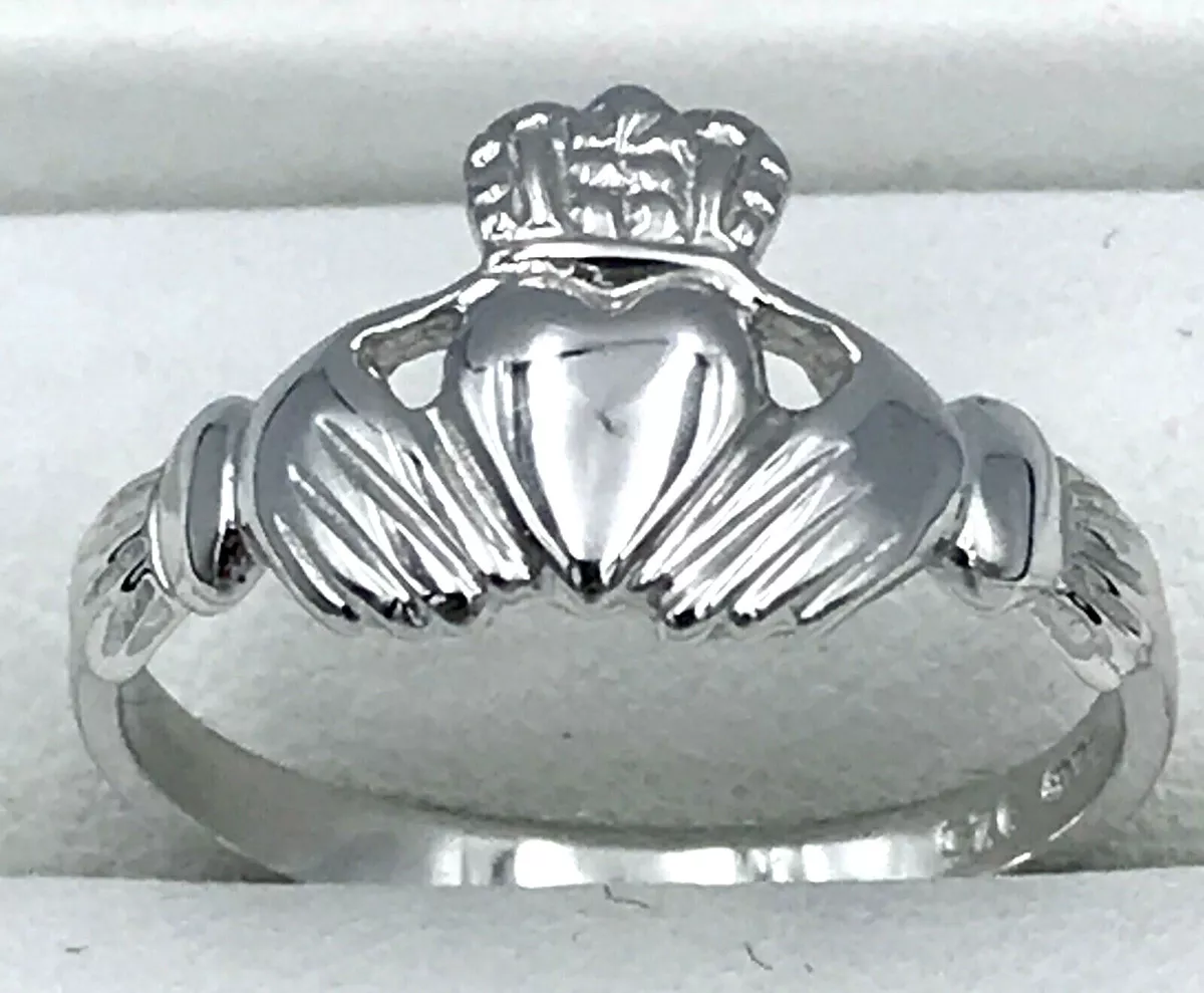 925 sterling silver Irish Claddagh RING eBay