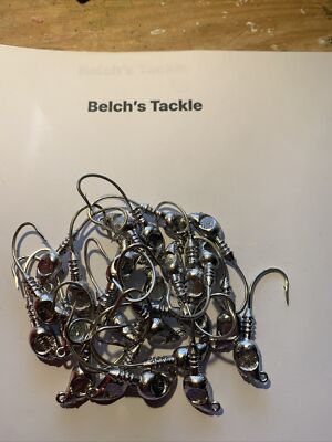 10 Jig Heads Unpainted Gulp & Swim Bait Jig Heads Trout Flounder Bass