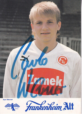 Autogramm - Karl Werner (Fortuna Düsseldorf)