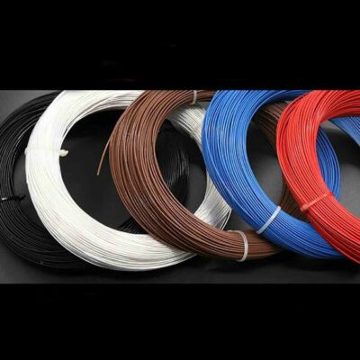 F46 PTFE Silver Plated Copper Wire 26AWG 28AWG Earphone Cable -65°C~200°C 300V 