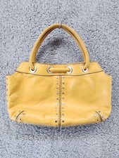 Michael Kors Small Yellow Leather Studded Han...