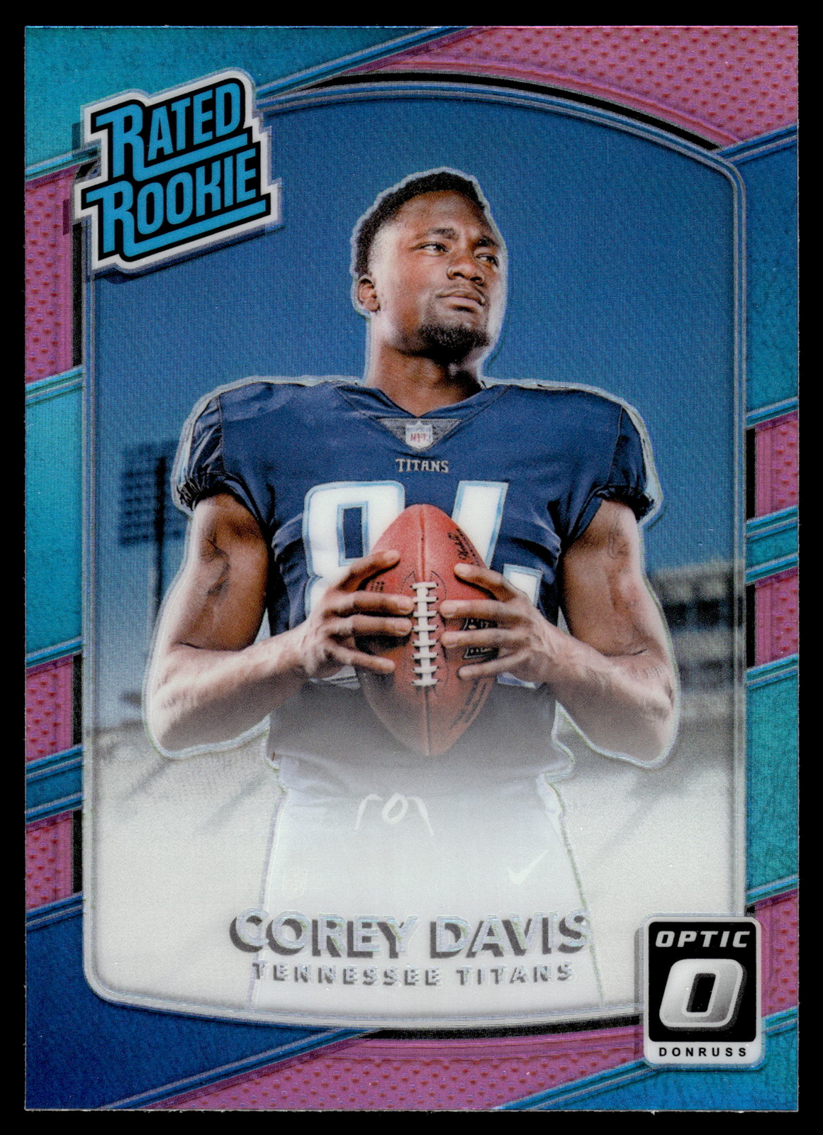 Corey Davis 2017 Donruss Optic Pink Prizm Rated Rookie Card  #166