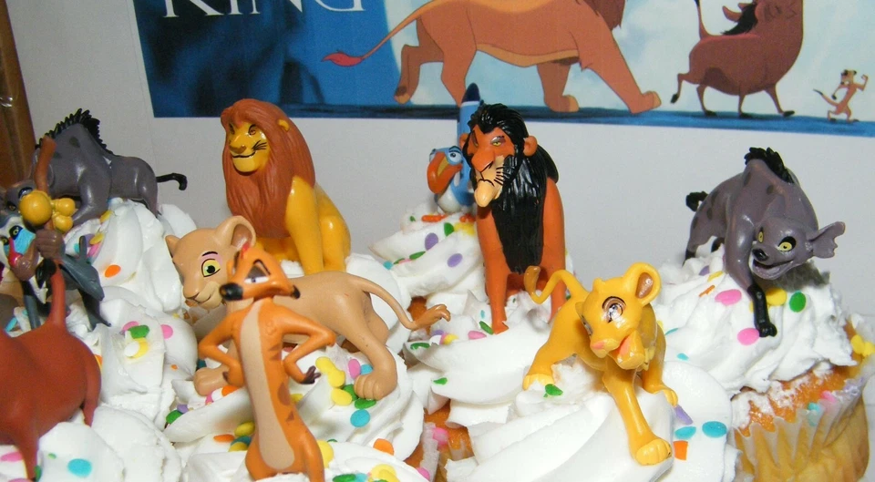 Disney The Lion King Movie Deluxe Cake Toppers Cupcake Decorations Set Of 10 + 2 - Image 3 of 4