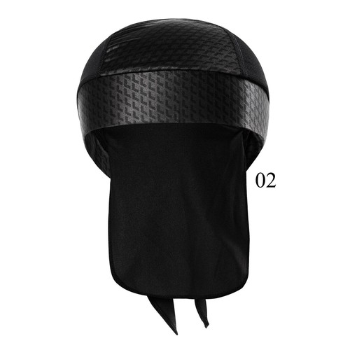 Sweat Wicking Do Rags Skull Cap Cooling Hip Hop Hat Beanie Motorcycle Head Wrap - Picture 16 of 19