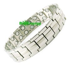 Magnet Magnetic TITANIUM Steel Energy Power Bracelet Health Bio Men's