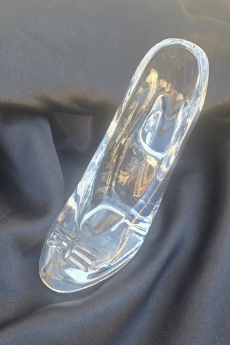 Skulptur Kristall Schuhe Glas Slipper - Briefbeschwerer/Wohndeko - Bild 3 von 10