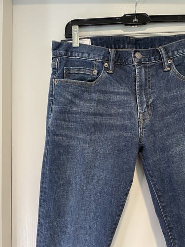 Herren Jeans Denim Gap Skinny Fit 30 x 32 Medium Wash Reißverschluss Skinny - Bild 3 von 12