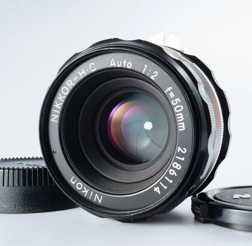 EX+++++ Lente Nikon Non Ai NIKKOR H.C Auto 50 mm F/2 MF de JAPÓN