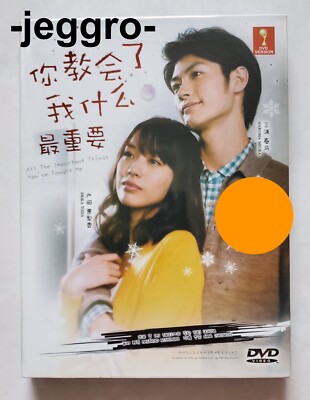 Japanese Drama DVD All The Important Things You've Taught Me 2011 Haruma Miura