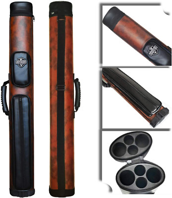 2X2 Hard Cue Case Oval Pool Cue Billiard Stick Carrying Case Billiard Cue Case