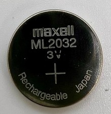 1 pc ML2032 ML 2032 3v RECHARGEABLE LITHIUM BATTERY K750 CMOS Harmony