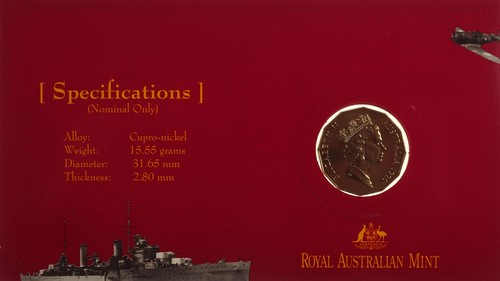 Australia Remembers 1945 - 1995 50 Cent Philatelic Numismatic Cover - Picture 7 of 8