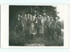 Old rppc GROUP OF PEOPLE Great Postcard : make an offer AB1328