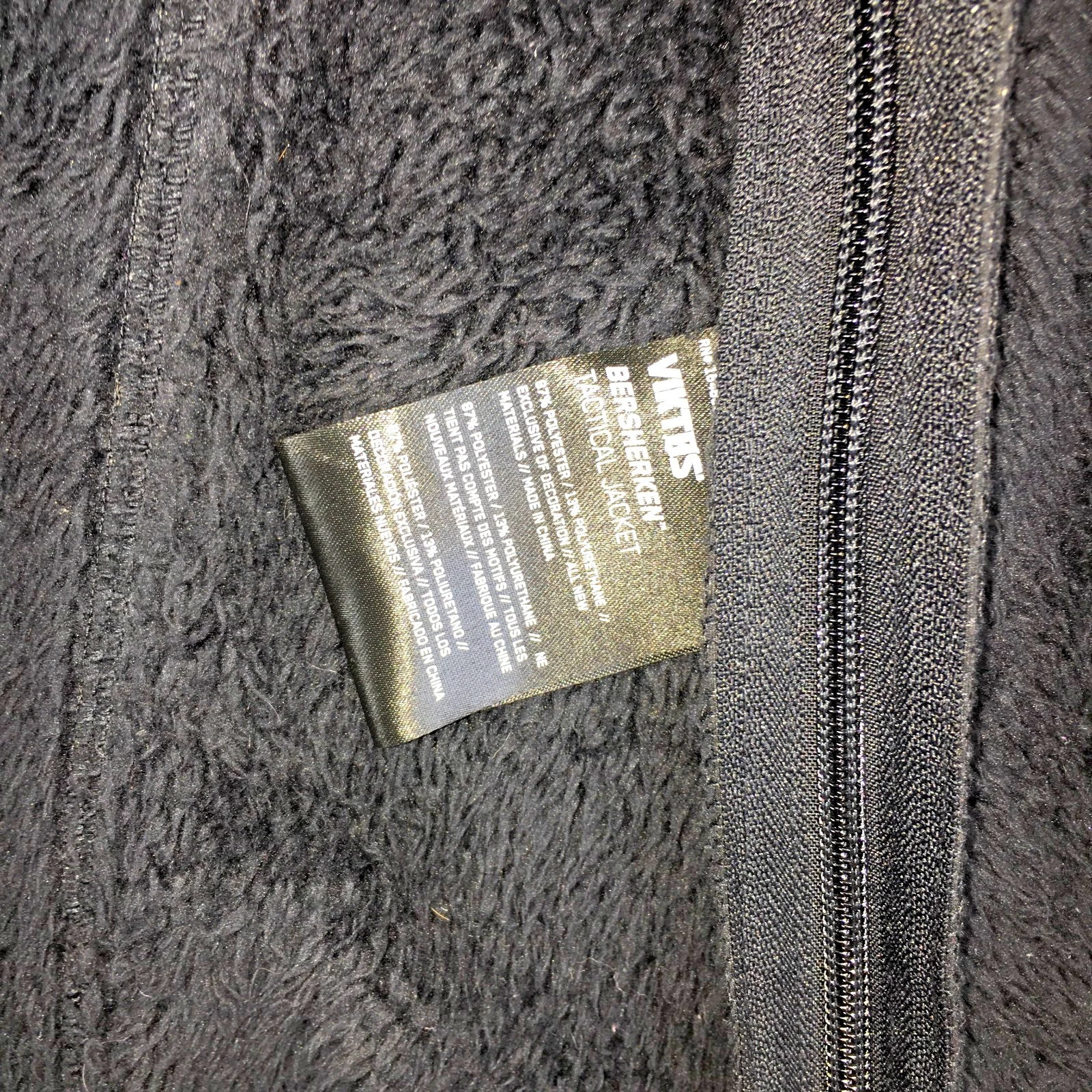 VIKTOS Bersherken Tactical Jacket Mens 2XL Black Sherpa Fleece Lined Waterproof image 8