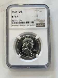 1963 NGC PF-67 Benjamin Franklin Half Dollar