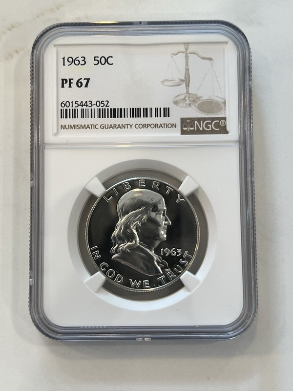 1963 NGC PF-67 Benjamin Franklin Half Dollar