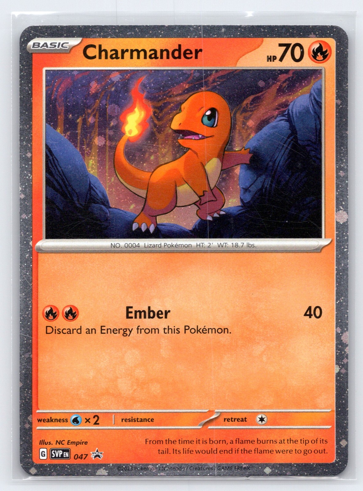 Pokemon NM Holo Charmander - (Cosmos Holo) 047 Promo SV: Scarlet & Violet Promo