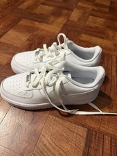 Nike Air Force 1 Low Top White Lace-Up Sneake...