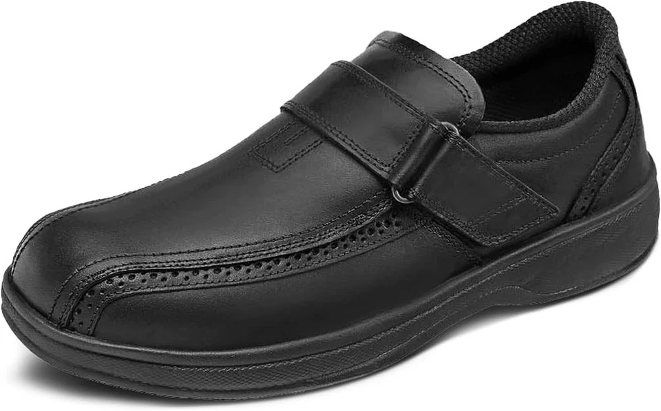 Новый Orthofeet мужчин #585 $145 Lincoln центр из черной кожи Оксфорд обуви Sz. 11 ~ EEEE - Изображение 2 из 4