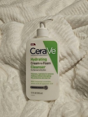 CeraVe Hydrating Cream To Foam Facial Cleanser For Normal To Dry Skin 12oz.