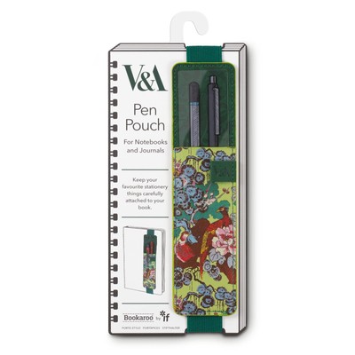 IF V & A Bookaroo Pen Pouch Sundour Pheasant, Green Sundour Pheasant Pen Pouch