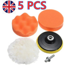 Buffer Polisher Kit Drill-Attachment New 4IN Buffing Pad Polishing Mop Car Wheel