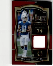2020 Panini Select Michael Pittman Jr. Draft Selections Memorabilia Red #DS-MPI