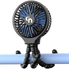 Portable Stroller Fan, USB or Rechargeable Battery Operated with 3 Speeds and...