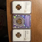High Graded Lincoln Cent Lot.1941 PCGS M66RD, 1955S NGC MS66RD, 1962 NGC PF67 RD