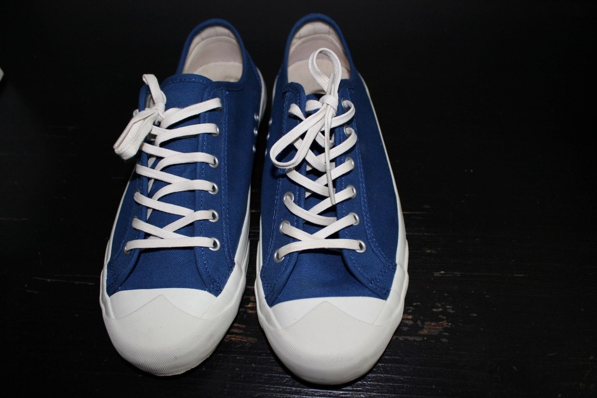 YMC Blue Canvas Trainers Wingtip, You Must Create SIZE UK UK