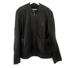 Giacca Belstaff pelle moto racer V 2 uomo UK XL nero nuova prezzo consigliato £ 725