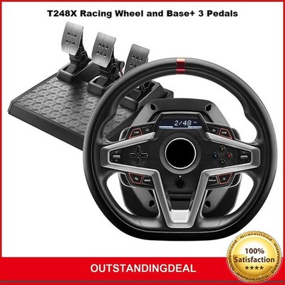 T248X Racing Wheel+3 Pedals Compatible with for PC, Xbox One & Xbox Series S/X