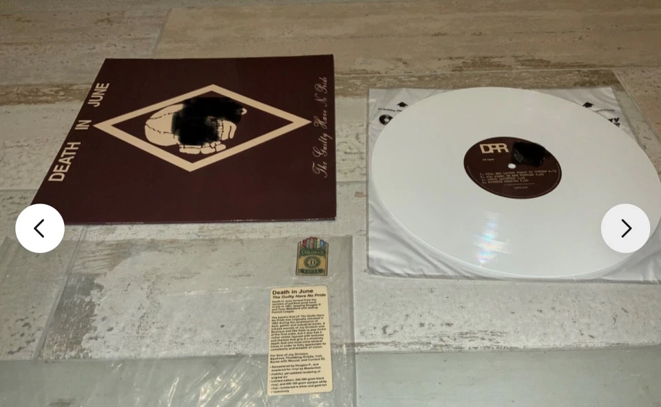 DEATH IN JUNE THE GUILTY HAVE NO PRIDE LTD NUMBERED REMASTERED WHITE VINYL  COIL - Image 4 of 4
