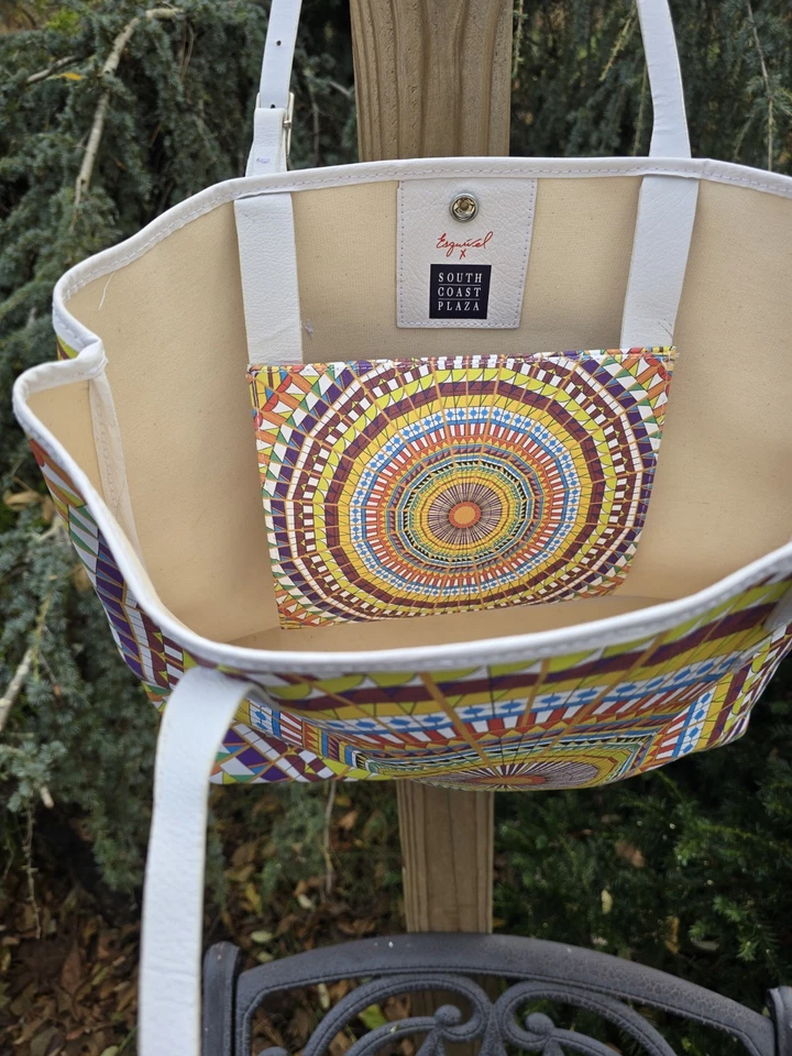 Bolso de Mano Grande para Mujer Esquivel Diseño Sunburst Cuero Sintético Foto 4 de 4