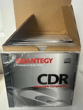 Lot of 10 Quantegy Gold Professional CDR-80 700mb Blank Media Box Sealed